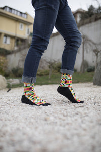 Thumbnail for Men's Designless Squares Socks - 1 COLOR -