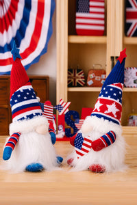 Thumbnail for Set of 2 Independence Day Knit Decor Gnomes - 12.6