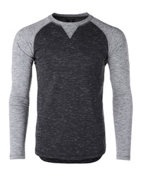 Thumbnail for Men Athletic Fit Baseball Retro Contrast Long Sleeve Raglan T-Shirt - 1 COLOR -