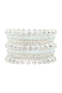 Thumbnail for Seven Lines Glass Beads Stretch Bracelet - 22 COLORS