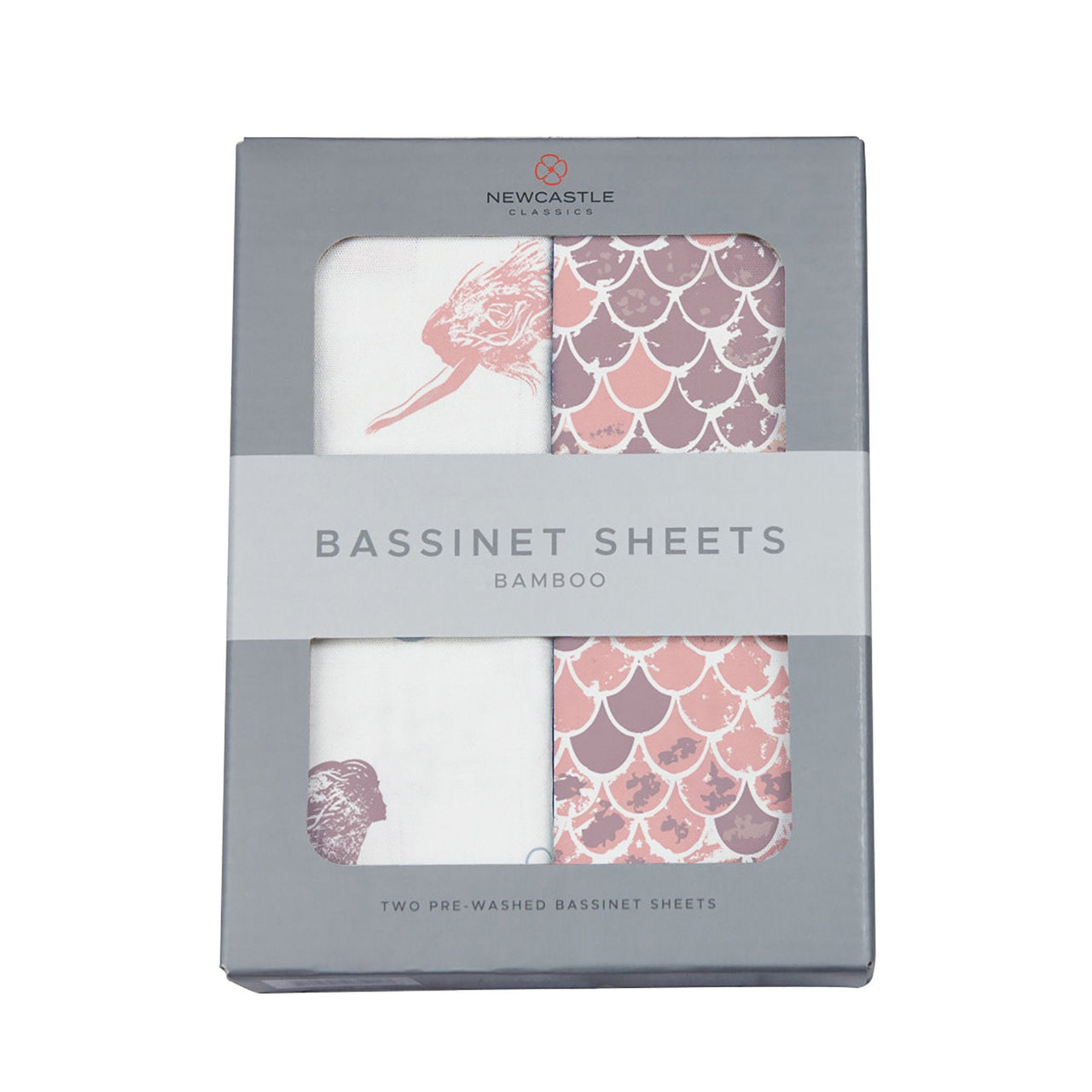 Newcastle - Mermaids and Scales Bamboo Changing Pad Cover/Bassinet Sheets -