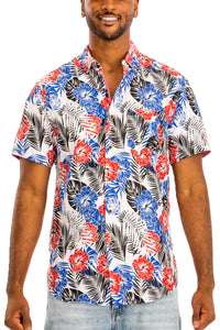 Thumbnail for WEIV - Digital Print Hawaiian Short Sleeve Shirt -