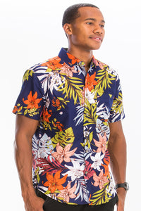 Thumbnail for WEIV - Digital Print Hawaiian Short Sleeve Shirt -