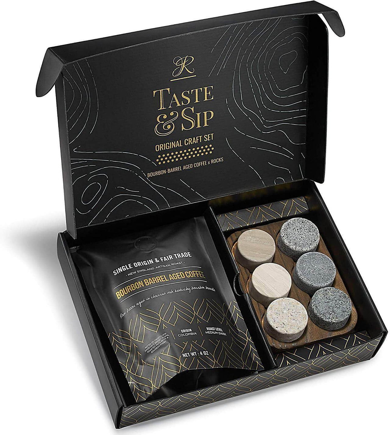 The Gourmet Set - ROCKS X Bourbon Barrel Aged Coffee -