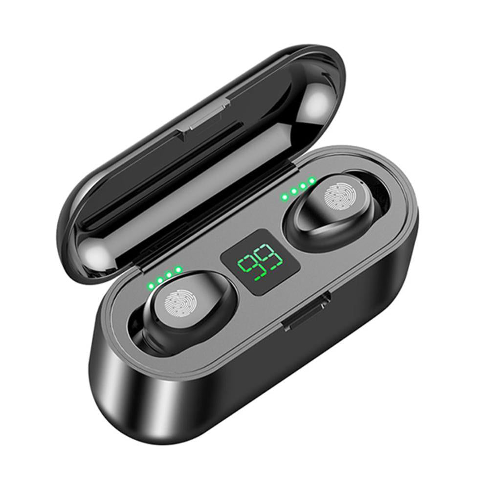 Savoy - Wireless TWS Bluetooth 5.0 Sport F9 Earbuds With Battery Charging Case -