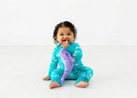 Thumbnail for Eclipse Kids - I'm Narwhally Sleepy - Blue - Long Sleeve Zipper Sleep Romper -