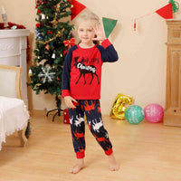 Thumbnail for KIDS MERRY CHRISTMAS Graphic Top and Reindeer Pants Set - T -