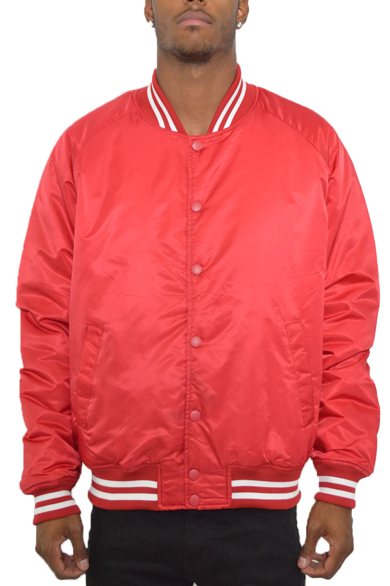 Classic Varsity Windbreaker Bomber Jacket - 1 COLOR -