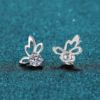 Thumbnail for 1 Carat Moissanite Butterfly Shape Earrings