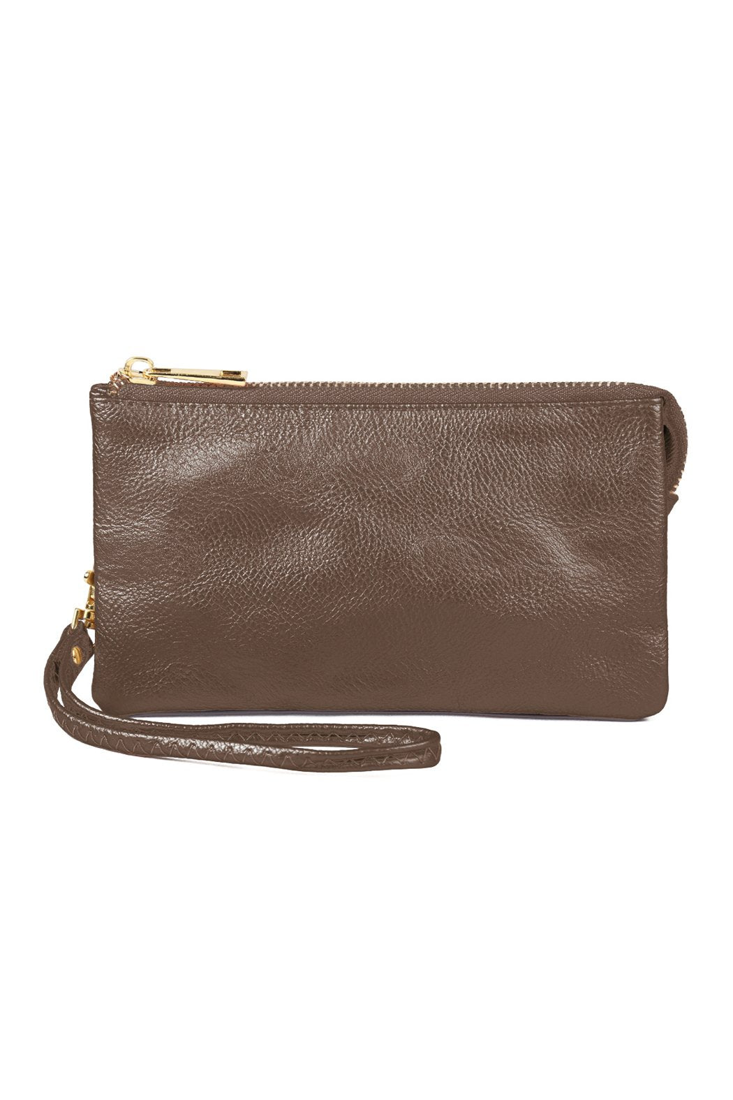 Riah Fashion - Leather Wallet With Detachable Wristlet - 25 COLORS -