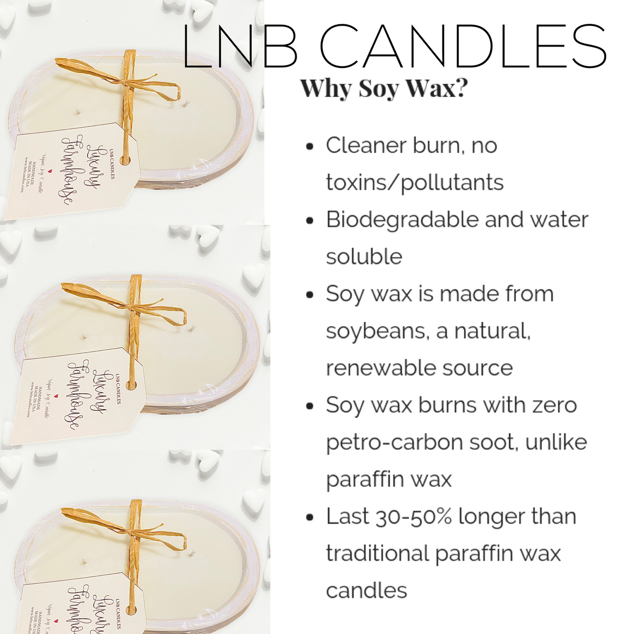 LNB - Night Breeze Farmhouse Candle Home Decor Accent White -