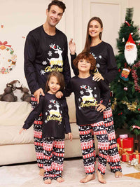 Thumbnail for KIDS MERRY CHRISTMAS Graphic Top and Pants Set - T -