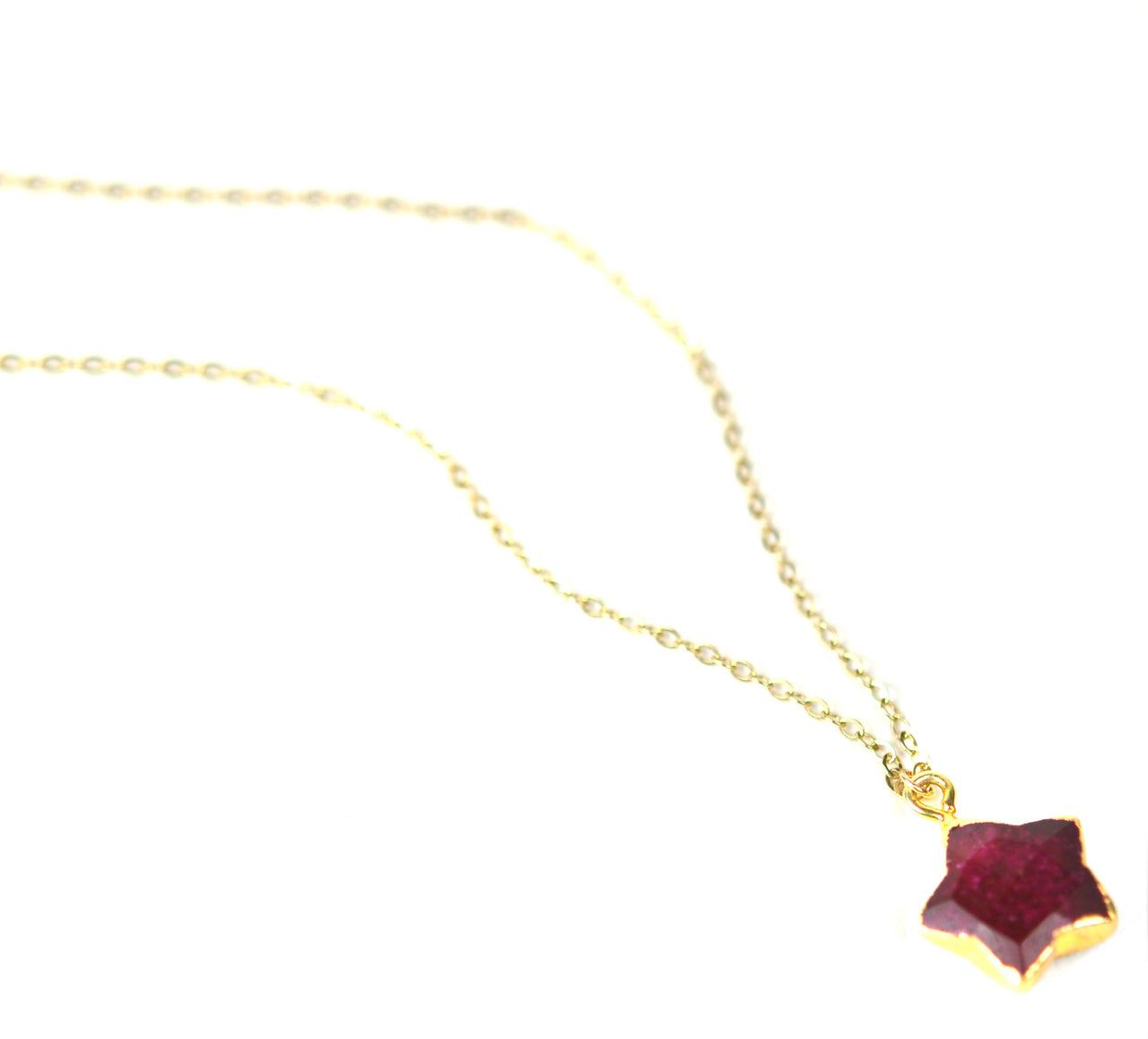 Gena Myint - Ruby Star Necklace -