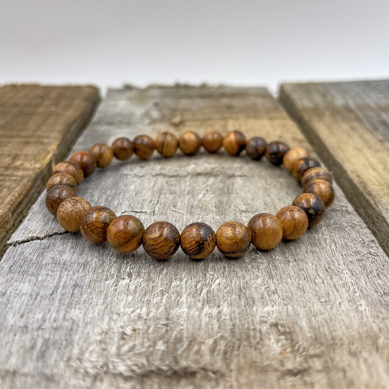 Union - Dark Brown Sandalwood Mala Beaded Bracelet -