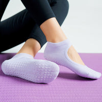 Thumbnail for Women  Pilates Socks - Anti-Slip - Breathable, Backless Yoga Socks - Ankle, Ballet Dance Sports Socks - [26 DAY DELIVERY] - 13 COLORS -