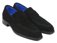 Thumbnail for Paul Parkman - Black Suede Goodyear Welted Loafers -