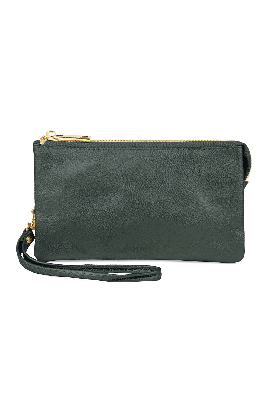 Riah Fashion - Leather Wallet With Detachable Wristlet - 25 COLORS -