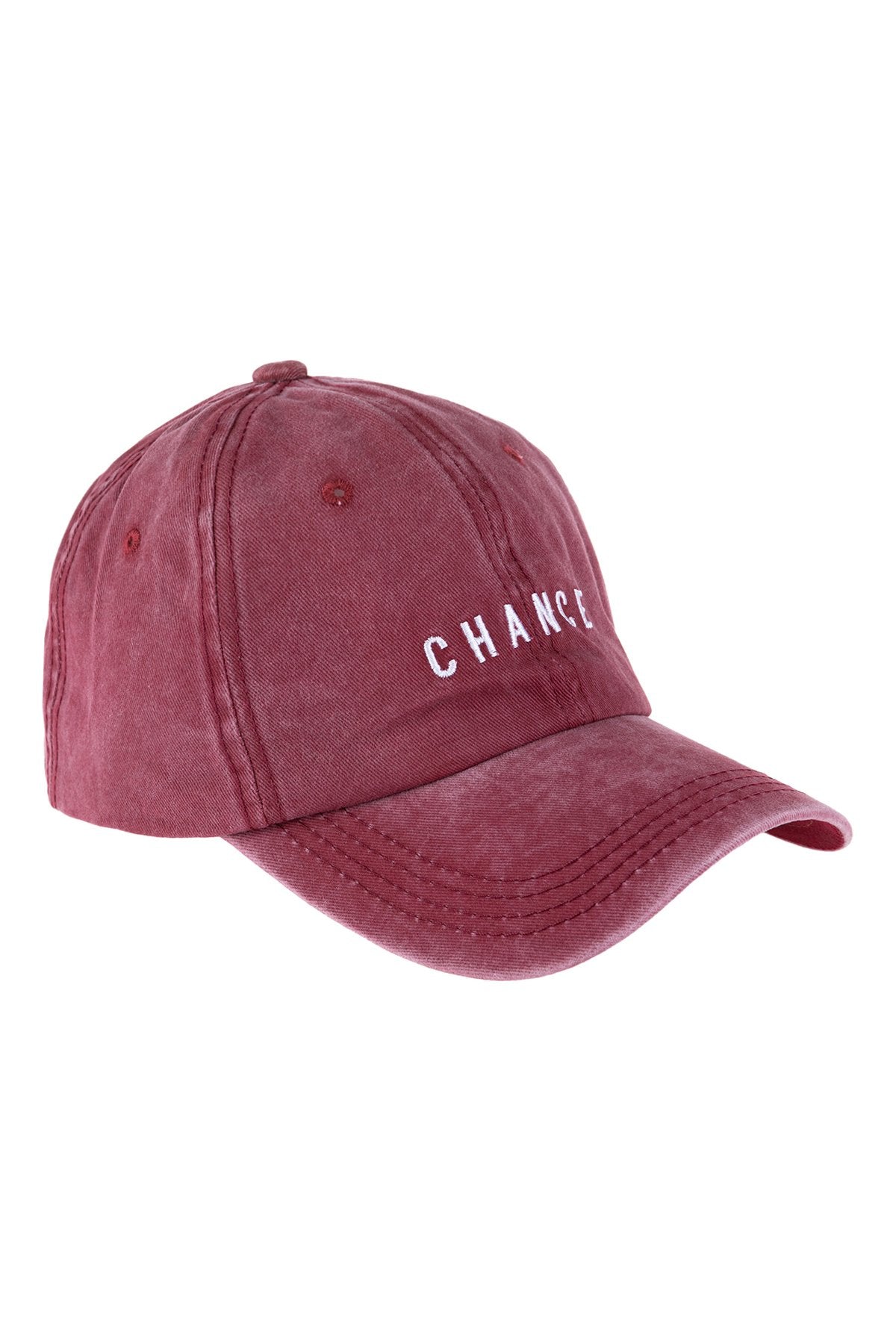 Riah Fashion - "Chance" Embroidered Acid Washed Cap- 5 COLORS