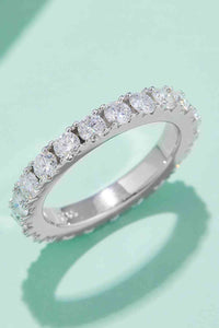 Thumbnail for 2.3 Carat Moissanite 925 Sterling Silver Eternity Ring