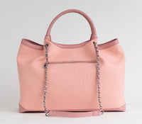 Thumbnail for GUNAS NEW YORK - RUTH - Light Pink Vegan Canvas Tote / comes with dust pouch - 1 COLOR -