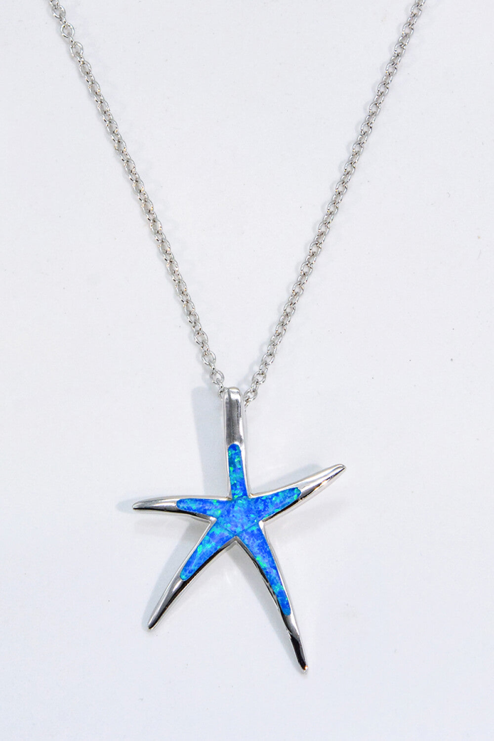 Opal Starfish Pendant Necklace - T - 1 COLOR -