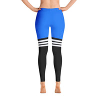 Thumbnail for FYC - Women's All Day Comfort Full Length Leggings Royal Pacific Supply Stripe - 1 COLOR -