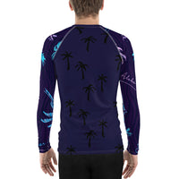 Thumbnail for FYC - Men's Find Your Coast Aloha Adventure Performance Rash Guard UPF 40+ - 1 COLOR -