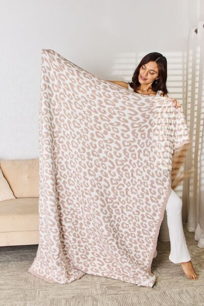 Cuddley Leopard Decorative Throw Blanket - T - 3 COLORS -