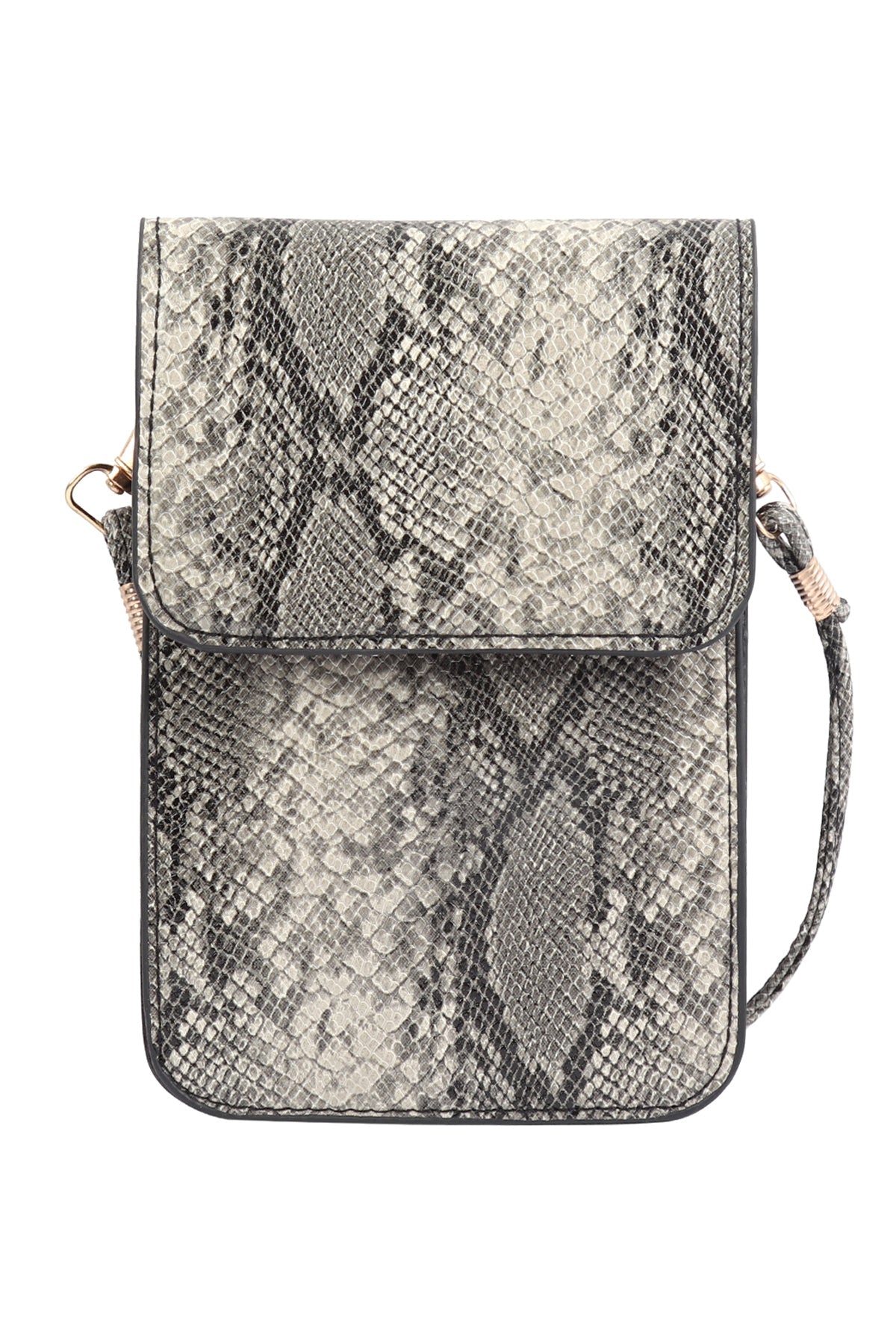 Snake Skin Cellphone Crossbody With Clear Window - NIICE! - 3 COLORS -