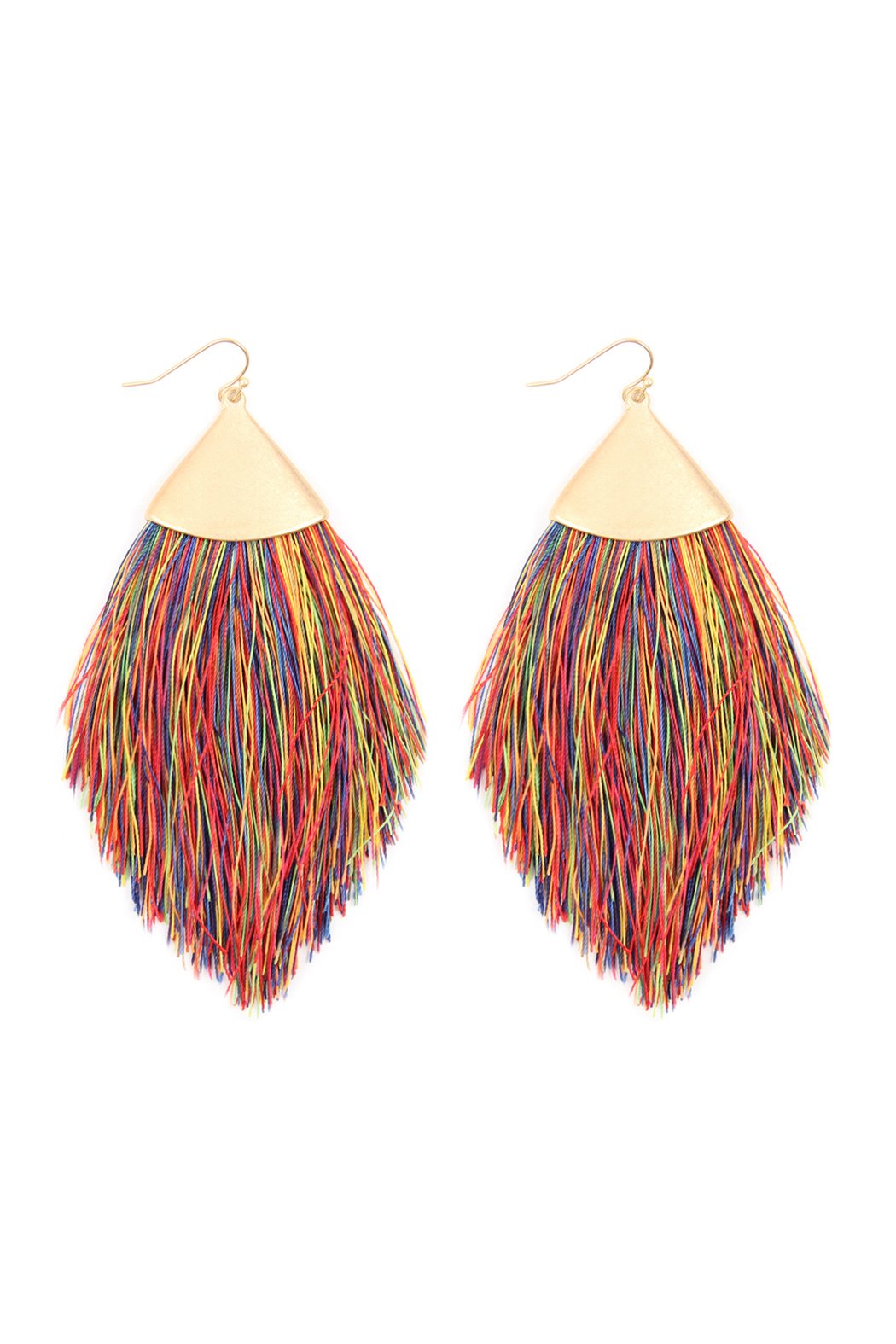 Oversized Tassel Drop Earrings - 18 COLORS -