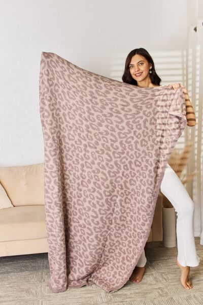 Cuddley Leopard Decorative Throw Blanket - T - 3 COLORS -