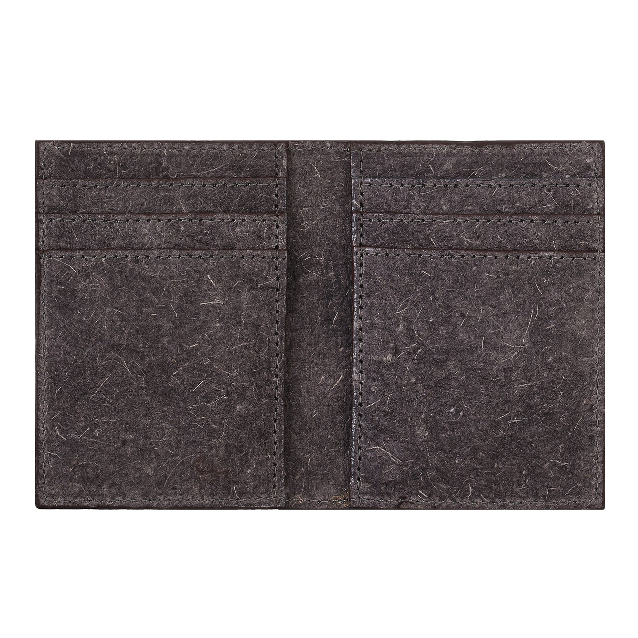 IKON SWEDEN - Coconut Leather BiFold Card Holder - Dark Grey - 1 COLOR -