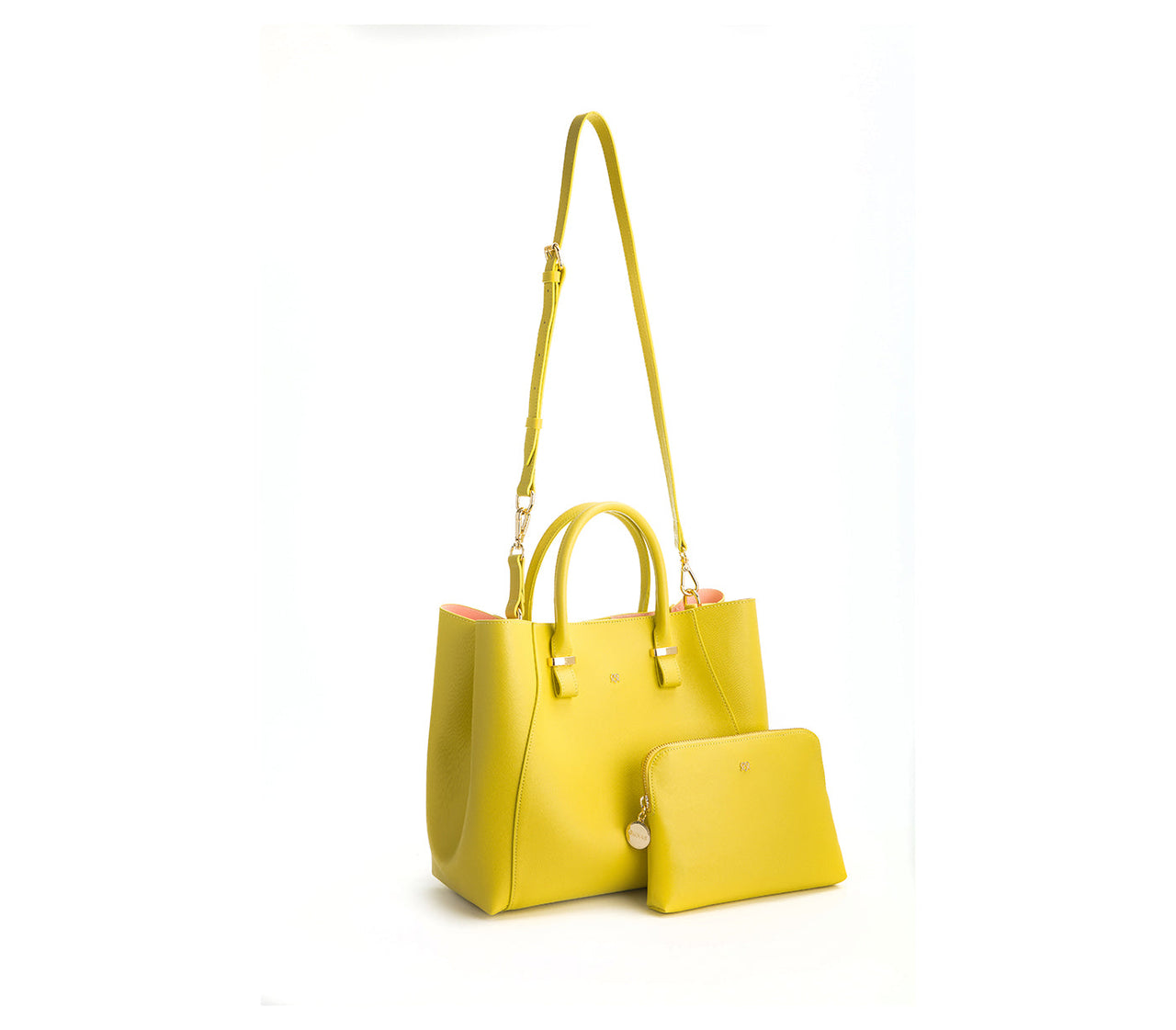 GUNAS NEW YORK - Jane - Lemon Yellow Vegan Leather Satchel with dust bag - 1 COLOR -