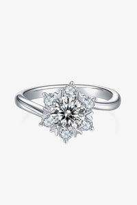 Thumbnail for Adored 1 Carat Moissanite 925 Sterling Silver Cluster Ring