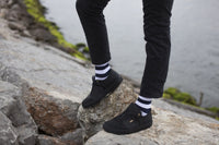 Thumbnail for Men's Navy-White Stripes Socks - 1 COLOR -