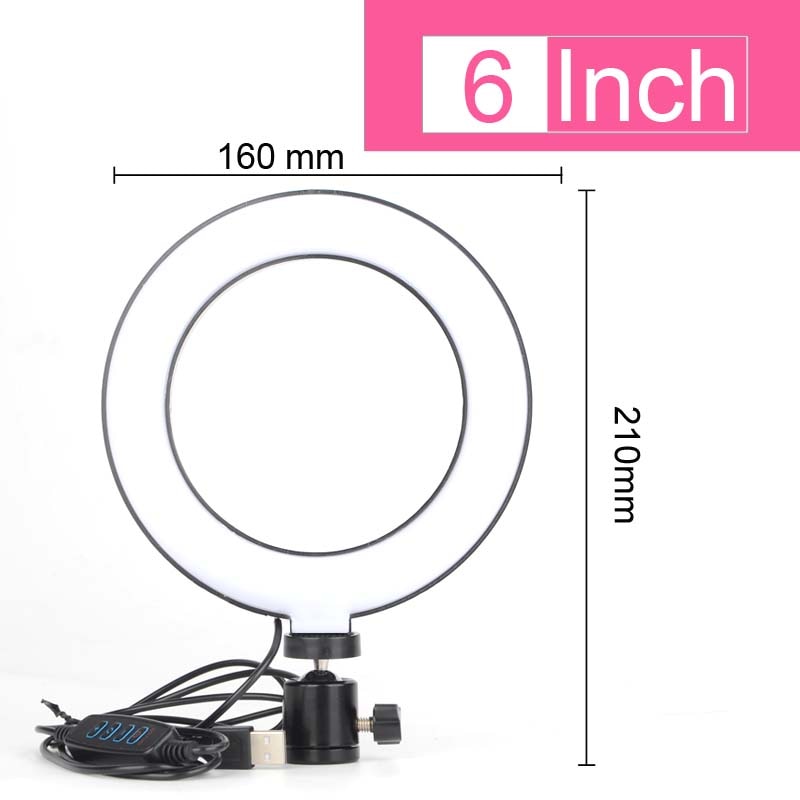 Ringlight for Makeup - Ring Light - LED Selfie Stand - Tripod - Dimmable - YouTube Lamp Photo Video Camera Phone stand - [23 DAY DELIVERY] -  14 SIZES -