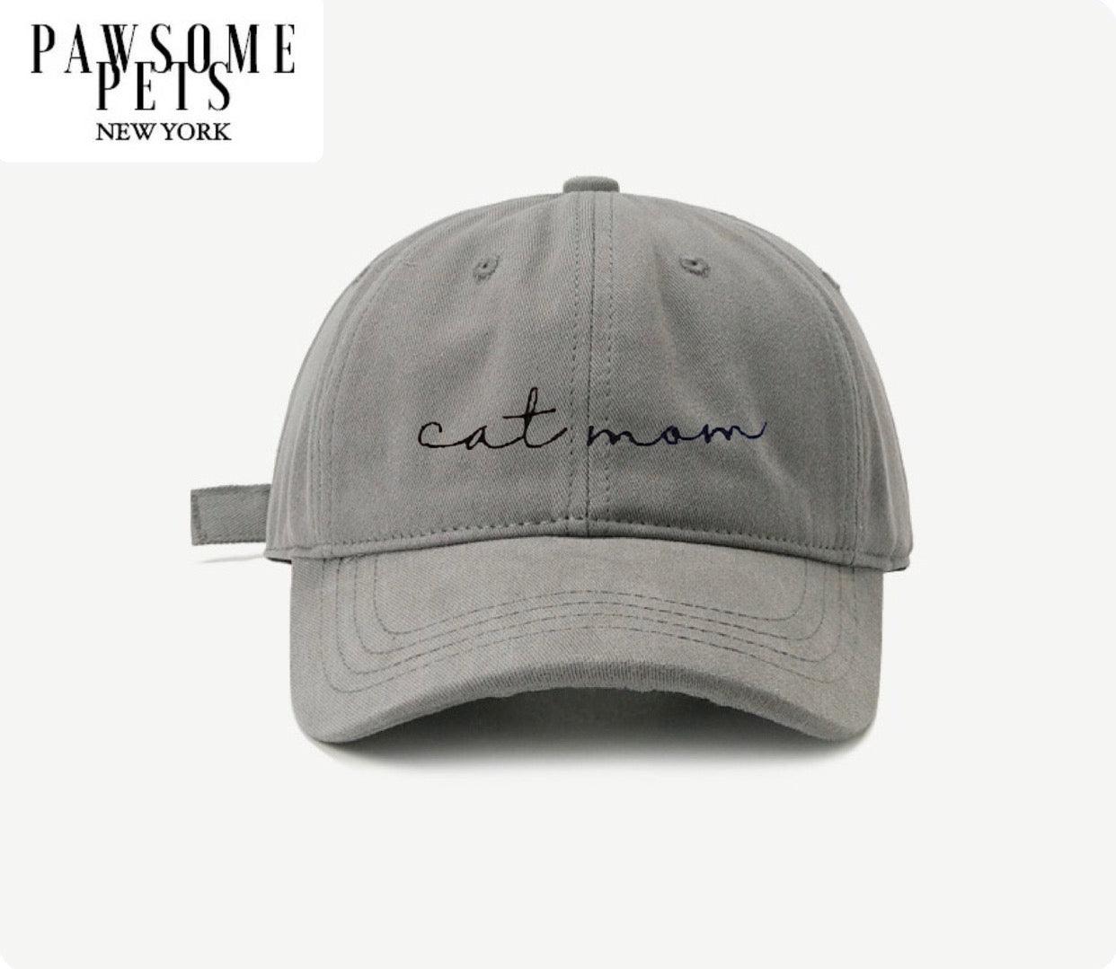 Cat Mom Hat - Grey - 1 COLOR -