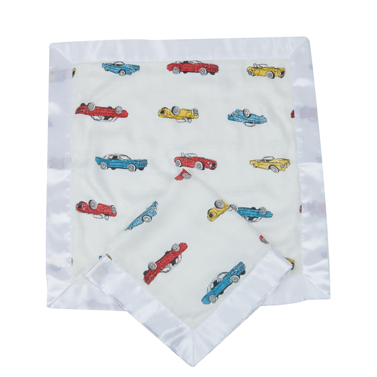 Vintage Muscle Cars Bamboo Muslin Security Baby Blankie -