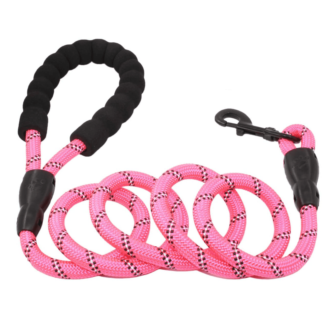 Threaded Pear - 5FT Rope Leash W/ Comfort Handle - 4 COLORS -