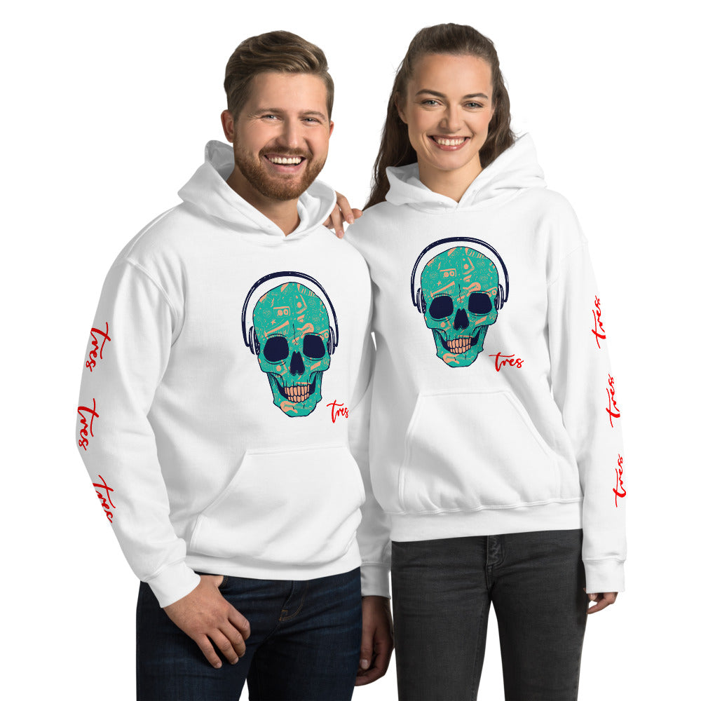 Tres Palma - "DJ Skull" - Unisex Hoodie - 11 COLORS -