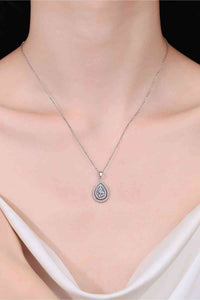 Thumbnail for 1 Carat Moissanite Teardrop Pendant Necklace