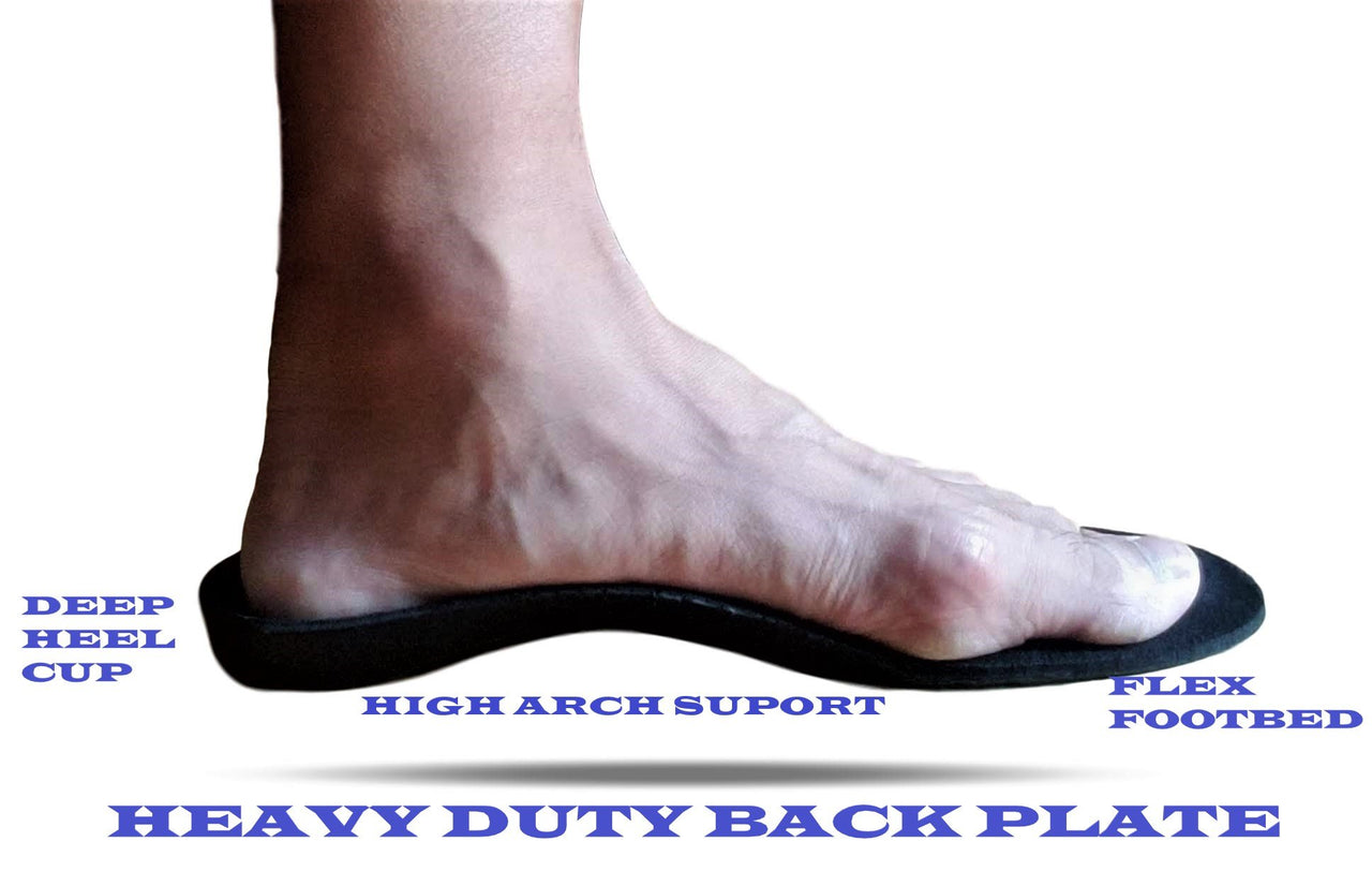 Fear0 - NJ - Heavy Duty Firm Aggressive High Arch Support Orthopedic Boot/Shoe Full Insoles -