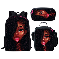 Thumbnail for Back to School Backpack - Girl & Bubble gum plus 37 more, different faces - 3Pcs/Set School Bags for Girls - [10-15 DAY DELIVERY] - 38 DIFERRENT FACES -