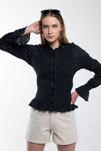 Thumbnail for Frills Shirt - 2 COLORS -