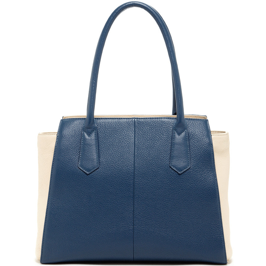 Jody Blue Ivory Leather Tote Bag -