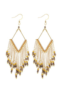 Thumbnail for Riah Fashion - Dangle Beaded Earrings - 4 COLORS -