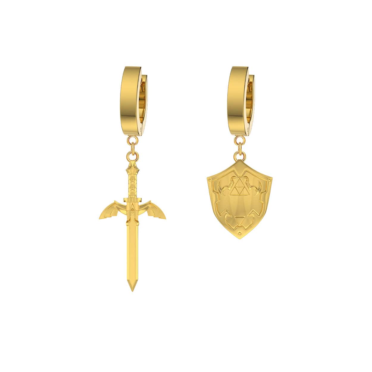 Mister - Sword & Shield Earrings - 3 COLORS -