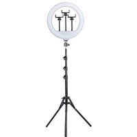 Thumbnail for Ringlight for Makeup - Ring Light - LED Selfie Stand - Tripod - Dimmable - YouTube Lamp Photo Video Camera Phone stand - [23 DAY DELIVERY] -  14 SIZES -