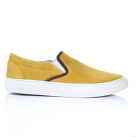 Thumbnail for Suede Slip on Sneaker (Mustard)