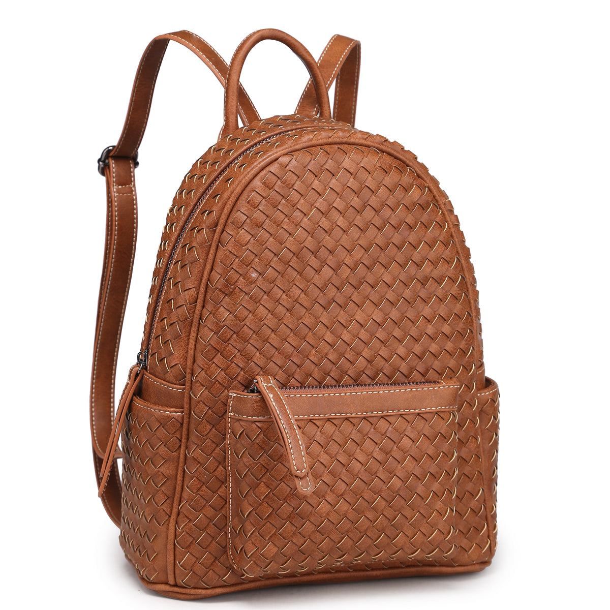 Shomico - Woven Backpack Purse for Women - Camel - 1 COLOR -